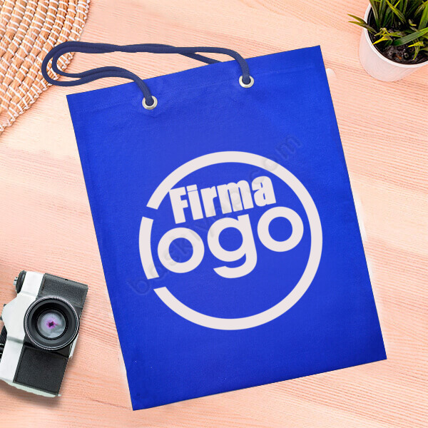 Firmaya Özel Mavi Bez Çanta online tasarla