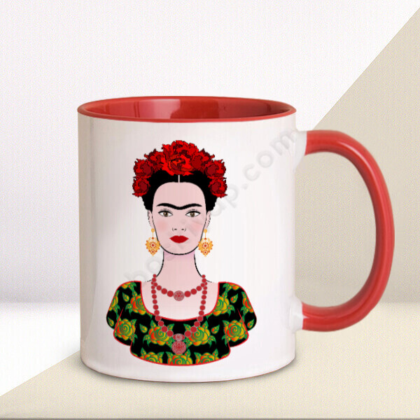 Frida Kahlo Tasarımlı Kupa online tasarla