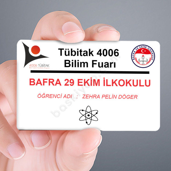 Fuar Tasarımlı Plastik Yaka Kartı online tasarla