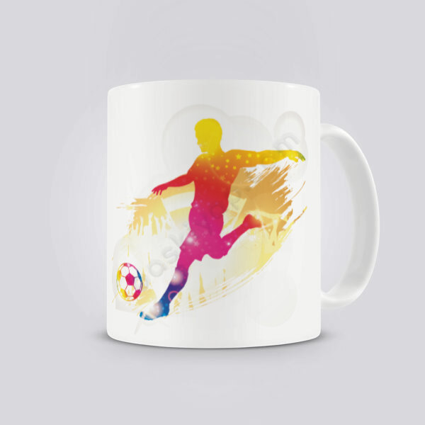 Futbolcu Tasarım 3 Kendin Tasarla Kupa Bardak online tasarla