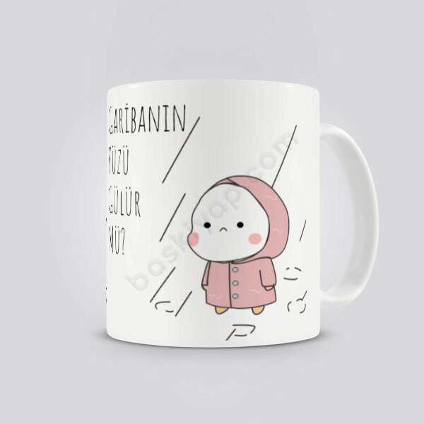 Garibanın Yüzü Gülür Mü Kendin Tasarla Baskılı Kupa online tasarla