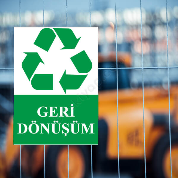 Geri Dönüşüm Tabelası online tasarla