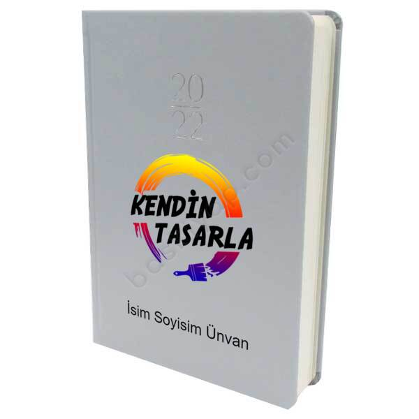 Gıpta 17X24 Zero Gri Günlük Ajanda 2022 online tasarla