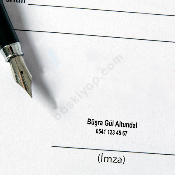 Goldring 302130 Çelik İsim Soyisim Telefon Kalem Kaşe online tasarla