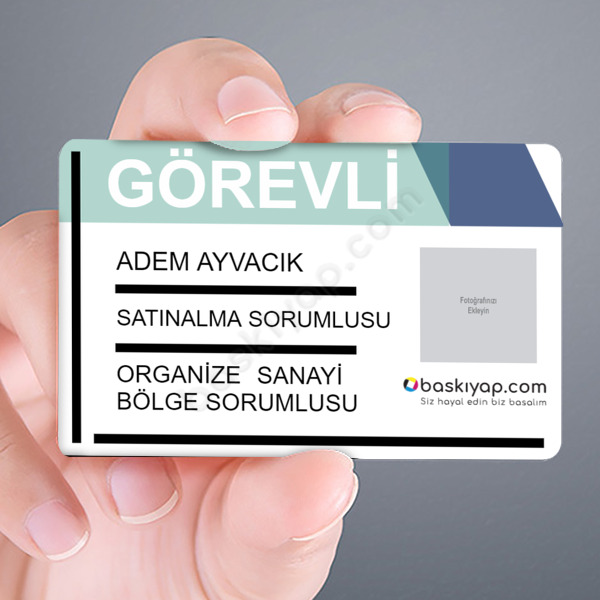 Görevli Plastik Yaka Kartı online tasarla