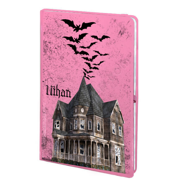 Gothic Tasarım Baskılı Ajanda – Tarihsiz Pembe Ajanda / Defter tasarımı