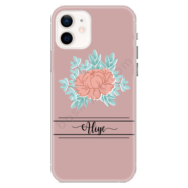 Gül Tasarımlı İphone 12 Kılıf online tasarla