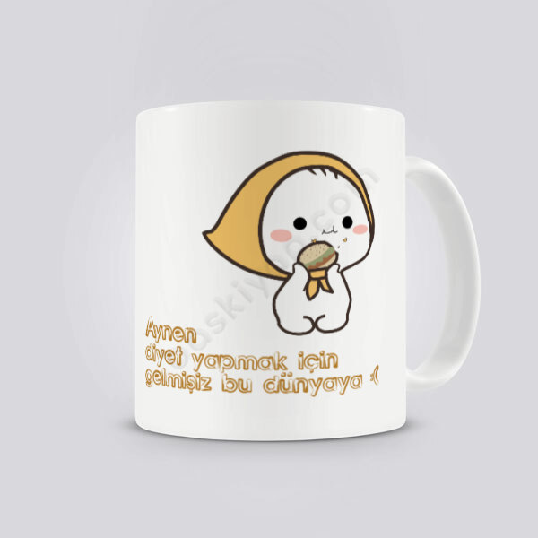 Hamburger Lil Tasarımlı Kendin Tasarla Baskılı Kupa online tasarla