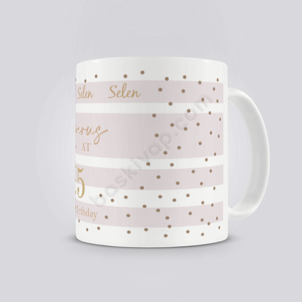 Happy Birthday Gorgeous Tasarımlı Kendin Tasarla Baskılı Kupa online tasarla