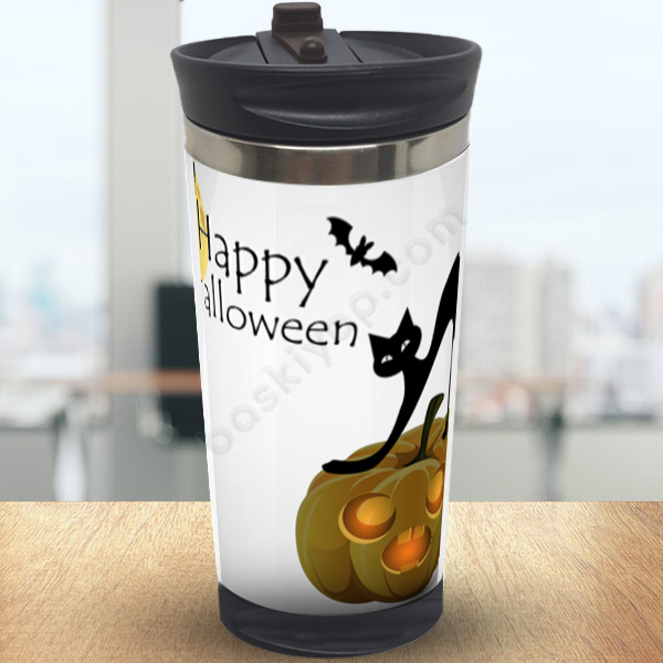 Happy Halloween Baskılı Termos online tasarla
