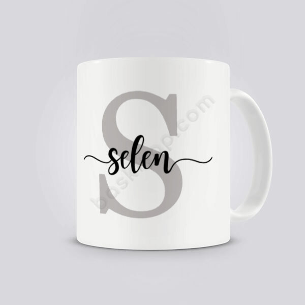 Harf İsim Baskılı Kupa Bardak online tasarla