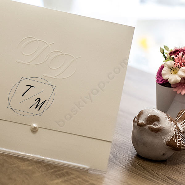 Harf Özel Davetiye Kaşesi online tasarla