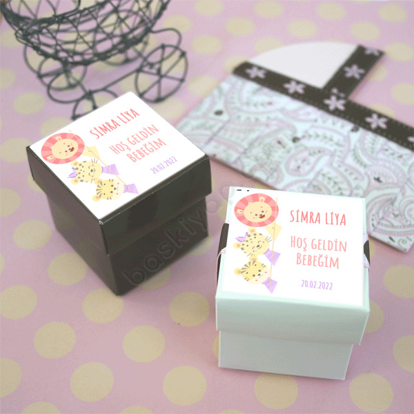 Hayvan Temalı 2 Etiket online tasarla