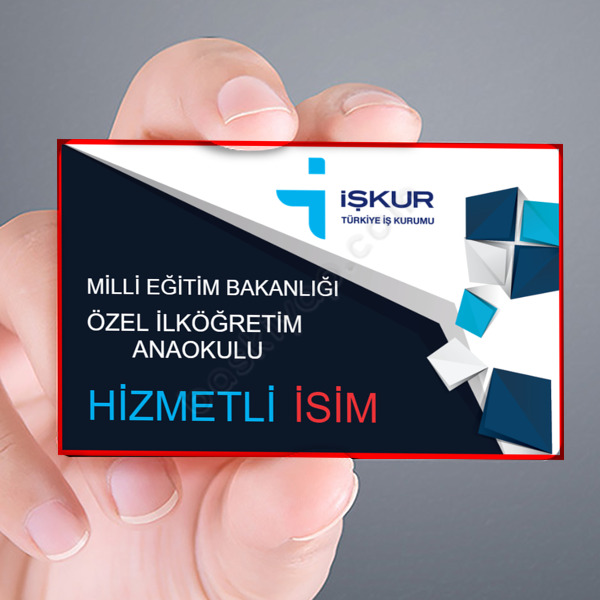 Hizmetli Yaka Kartı online tasarla