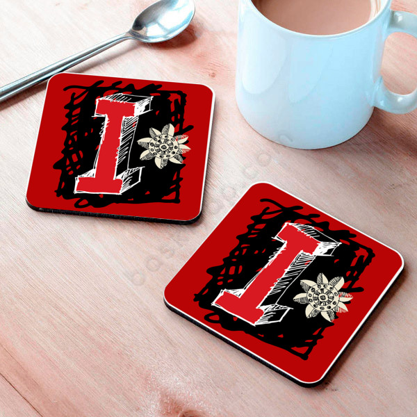 I Harfli Bardak Altlığı online tasarla