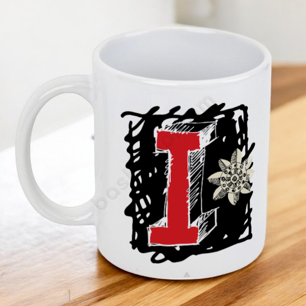 I Harfli Kupa Bardak online tasarla