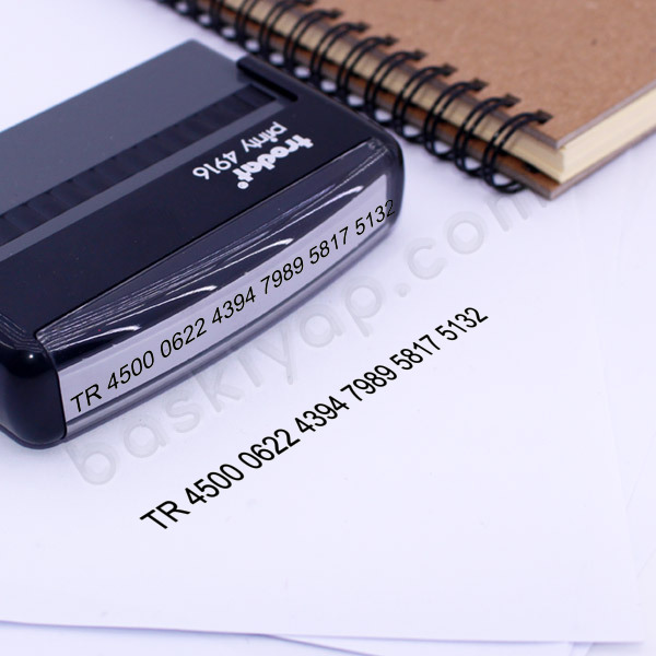 İban Kaşesi online tasarla