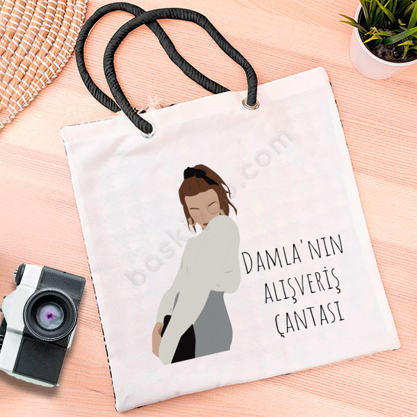 İllüstrasyon Özel Tasarım Bez Çanta online tasarla