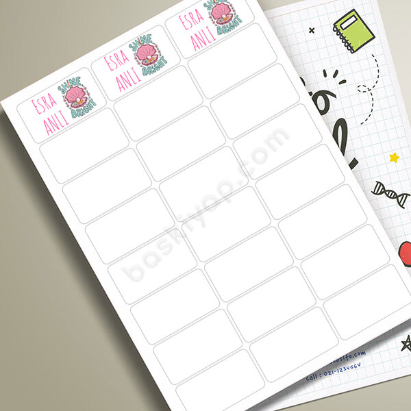 İncili Okul Etiketi online tasarla