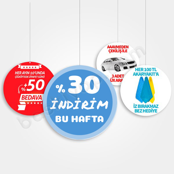 İndirim Yüzdesi online tasarla