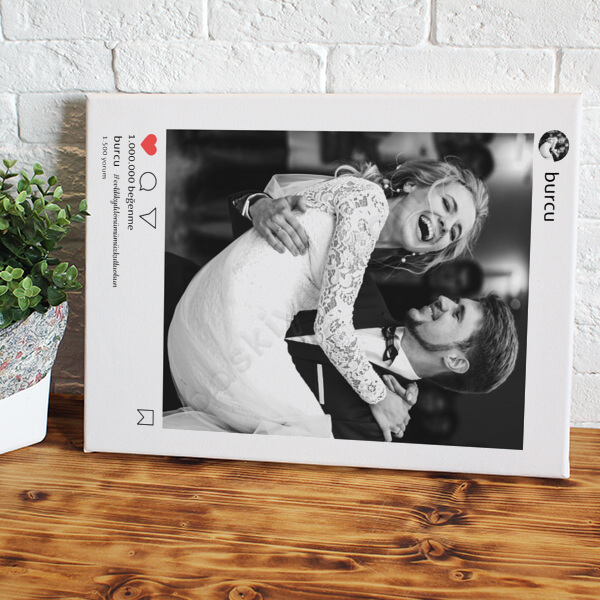 İnstagram Tasarım 25X35 Kanvas Tablo online tasarla