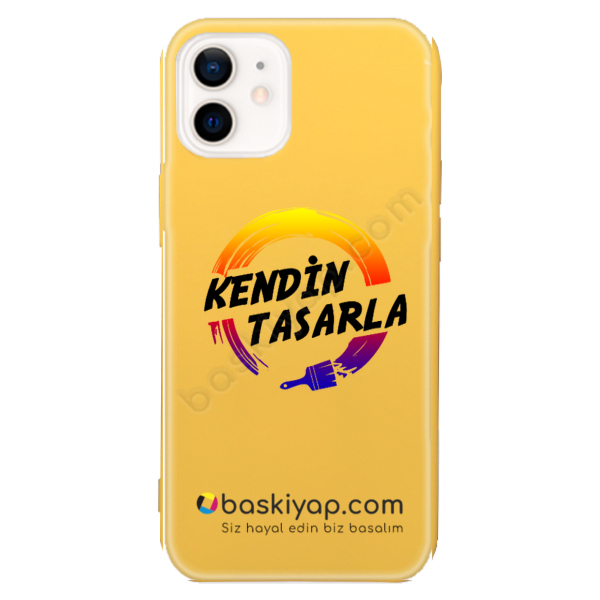 Iphone 12 Sarı Telefon Kılıfı online tasarla