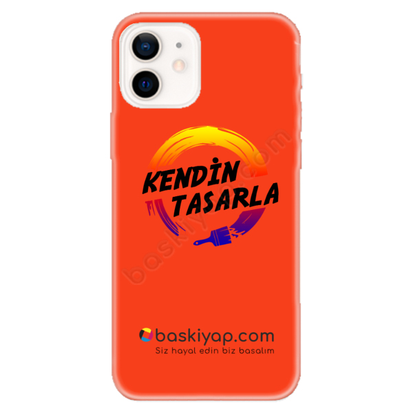 Iphone12 Neon Turuncu Telefon Kılıfı online tasarla
