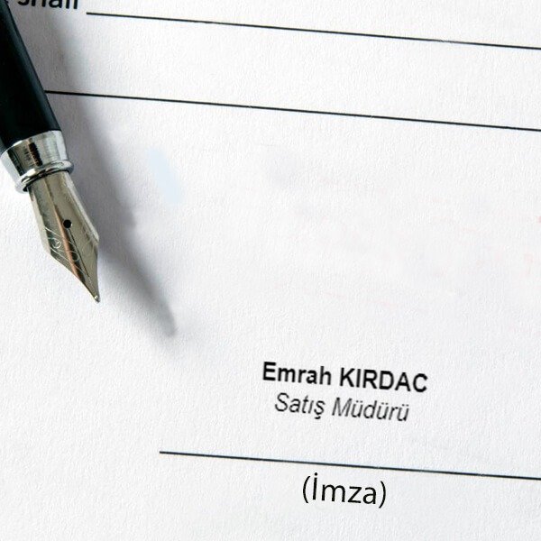 İsim - Ünvan online tasarla