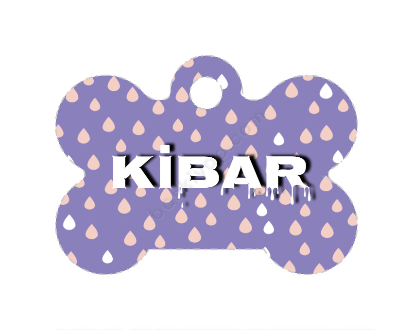 İsimli Kemik Şekilli Künye online tasarla