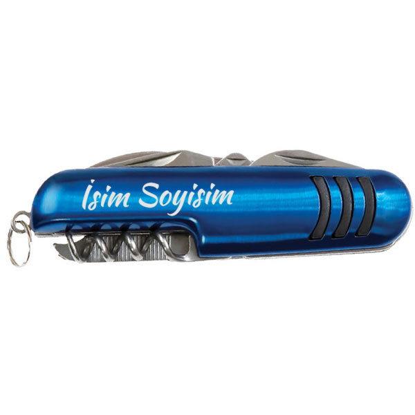 İsme Özel 7 Fonksiyonlu Mavi Çakı Kendin Tasarla | 15358 online tasarla