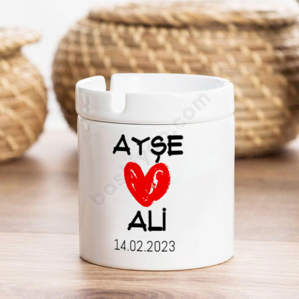 İsme Özel Baskılı Küllük online tasarla