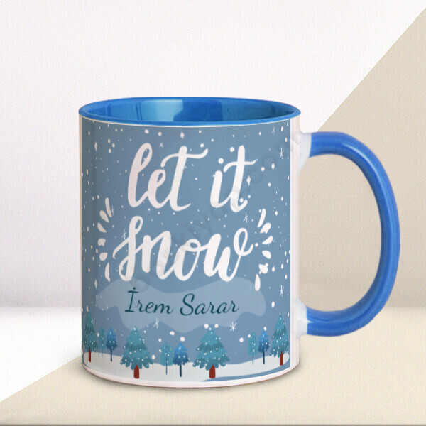 İsme Özel Kış Tasarımlı Kupa online tasarla