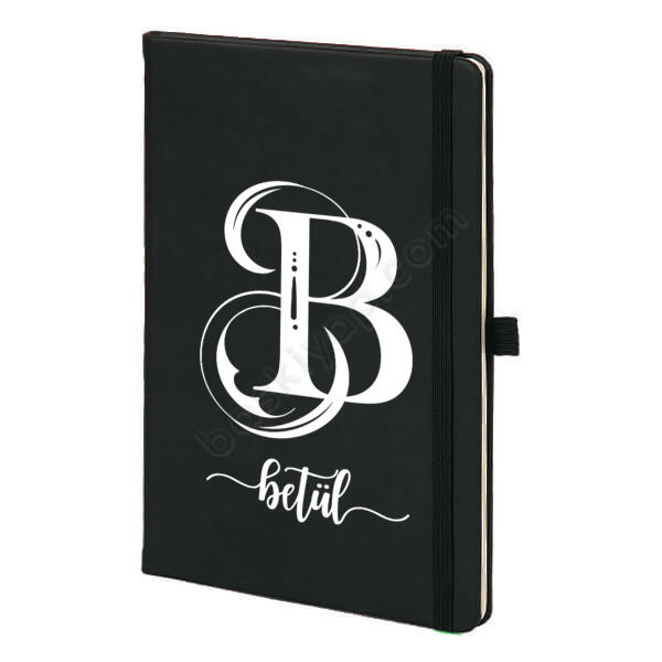 İsme Özel Siyah Ajanda online tasarla