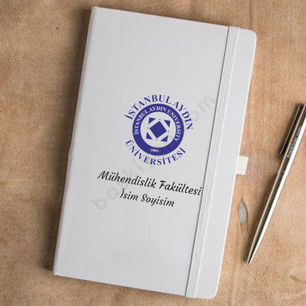 İstanbul Aydın Üniversitesi Tarihsiz Beyaz Ajanda online tasarla