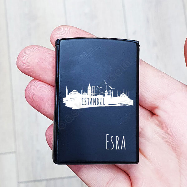 İstanbul Silüeti Yana Kaydırmalı Pürmüz Çakmak online tasarla