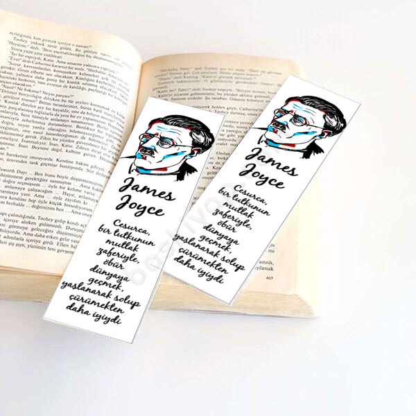 James Joyce Tasarımlı Kitap Ayracı online tasarla