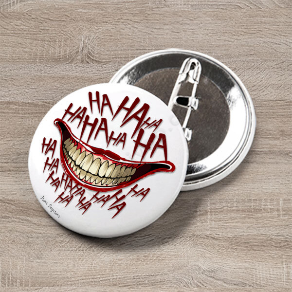 Joker Ha Ha Ha Tasarım Baskılı Buton Rozet online tasarla