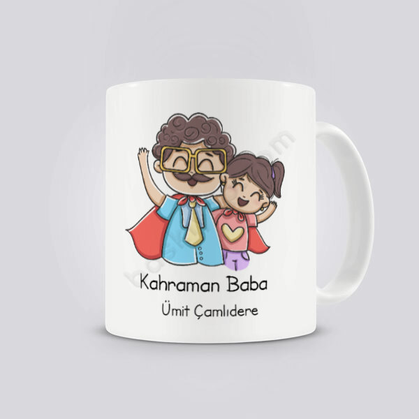 Kahraman Baba Tasarımlı Kupa Bardak online tasarla