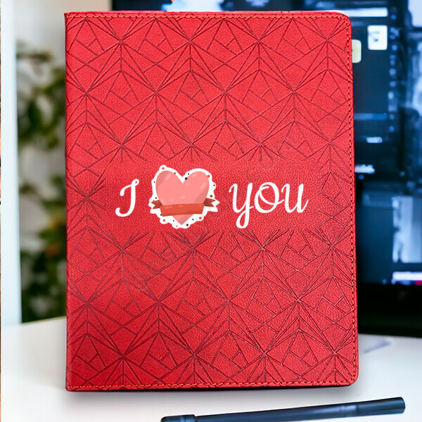 Kalp Tasarımlı Defter online tasarla