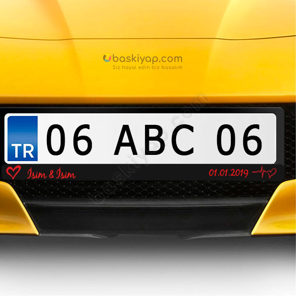 Kalpli Plakalık online tasarla