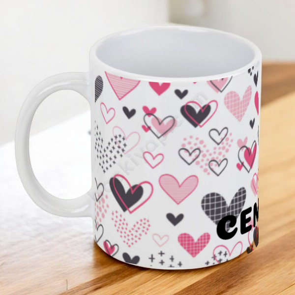 Kalpli Tasarımlı Kupa online tasarla