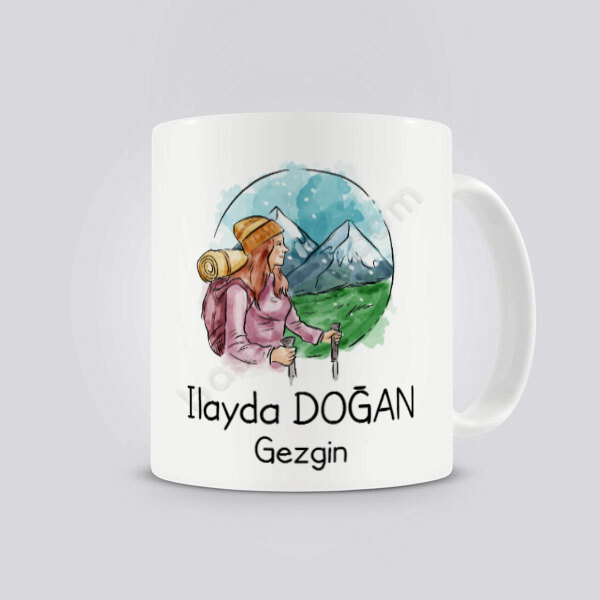 Kamp Kız Temalı Kendin Tasarla Baskılı Kupa Bardak online tasarla