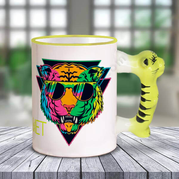 Kaplan Tasarımlı Kupa online tasarla