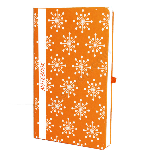 Kar Konseptli Turuncu Ajanda – Tarihsiz Çizgili Turuncu Ajanda/Defter 13X21Cm tasarımı