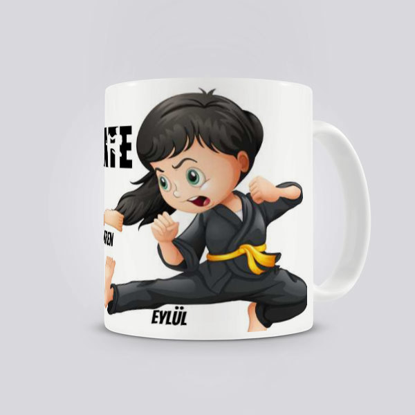 Karateci Kızlar Kupa Bardak online tasarla