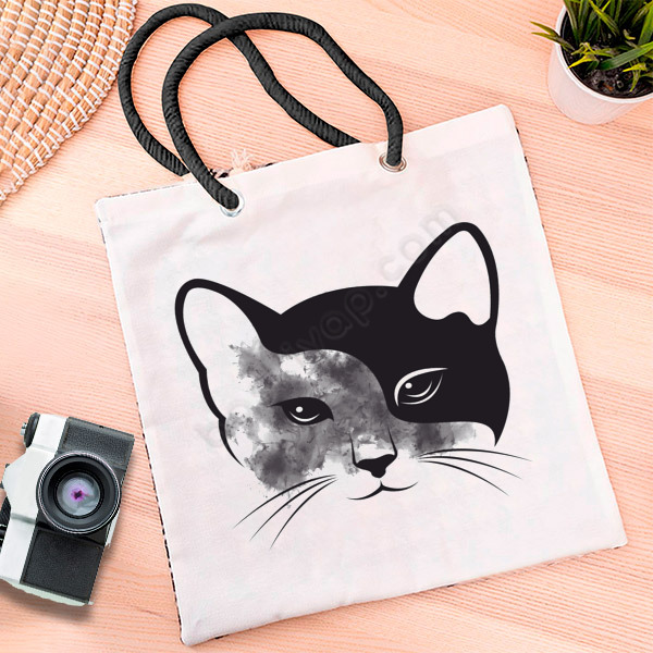Kedi Tasarım Baskılı Bez Çanta online tasarla
