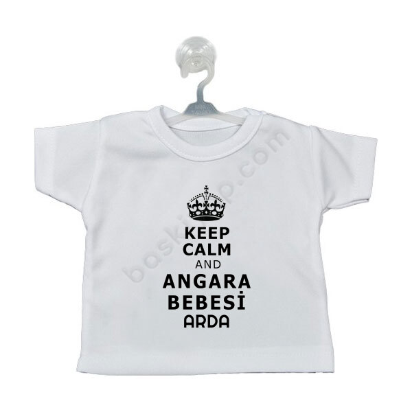 Keep Calm And Angara Bebesi Tasarımlı Araba Süsü online tasarla