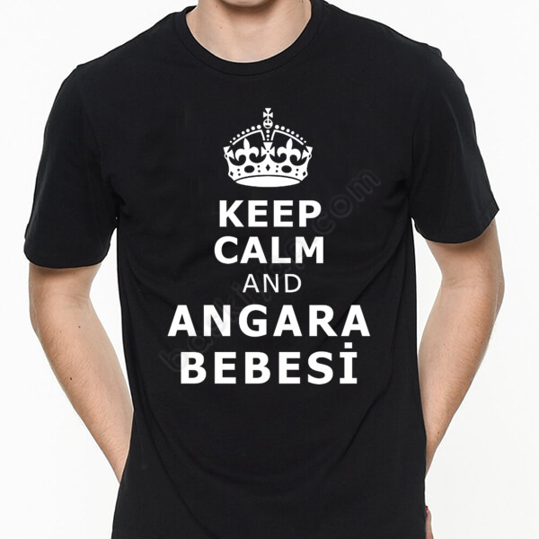 Keep Calm And Angara Bebesi Tasarımlı Tişört online tasarla
