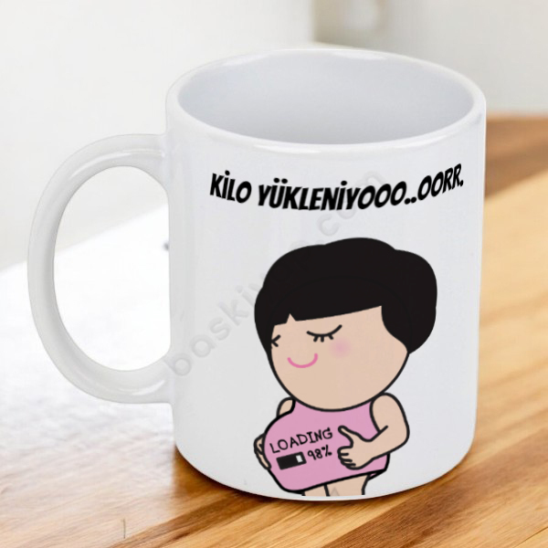 Kilo Yükleniyor Tasarım Kupa Bardak online tasarla