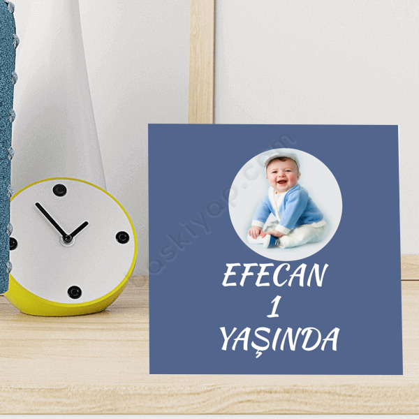 Kişiye Özel 1 Yaş Doğum Günü Magneti online tasarla